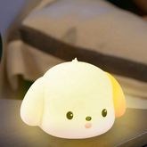 Spotted Puppy Night Light in soft silicone emitting warm cozy glow